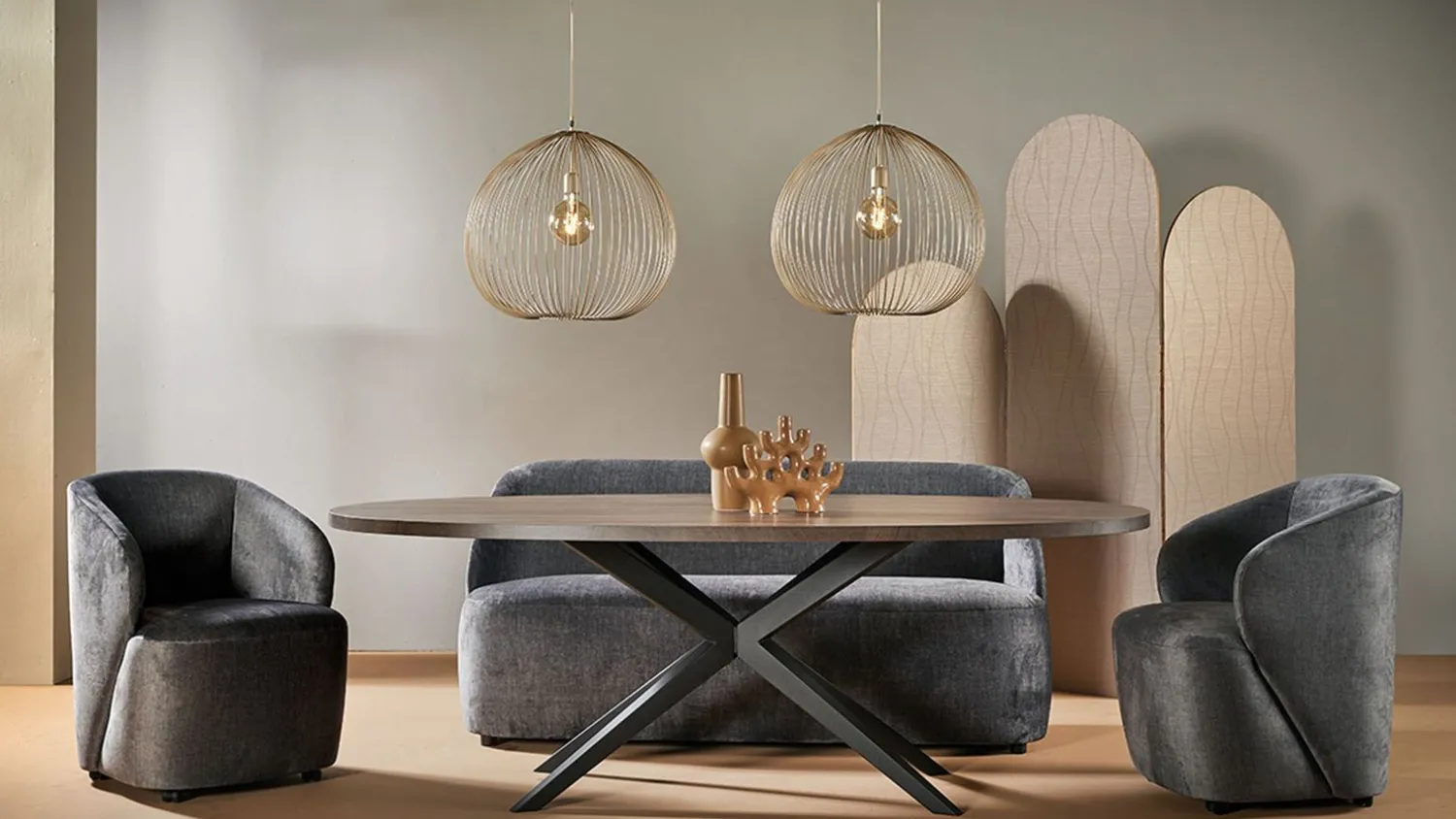 Hanglampen|Hanglampen-Trendhopper Riyanna Hanglamp Beige