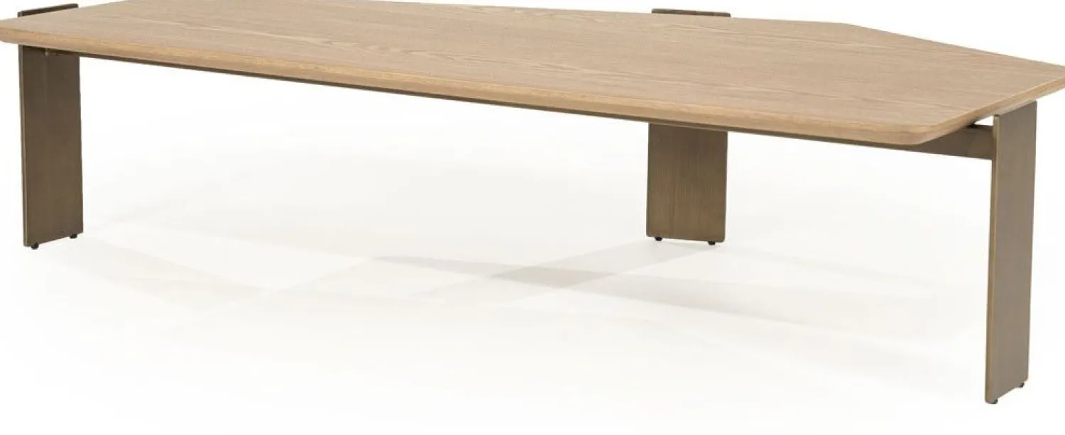 Houten Salontafels-Eleonora Robert Salontafel Bruin