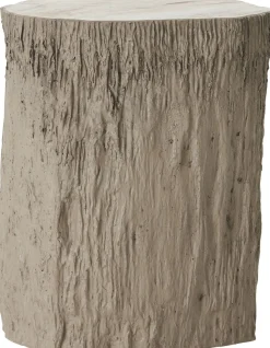 Industriële Bijzettafels|Houten Bijzettafels-MUST Living Rocca Bijzettafel Grijs, Naturel