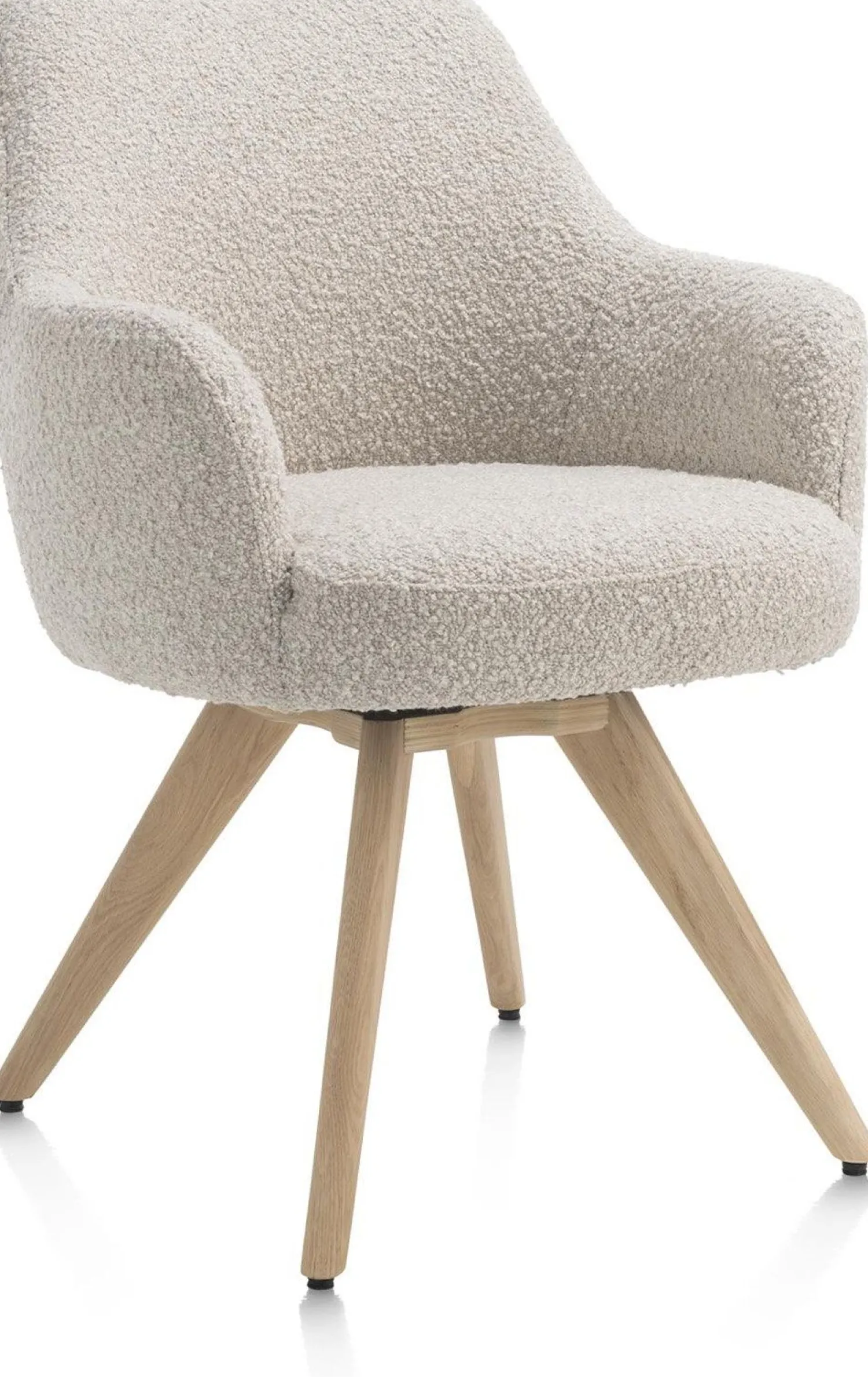 Kuipstoelen|Eetkamerstoelen Met Armleuning-Henders en Hazel Rocco Armstoel Creme