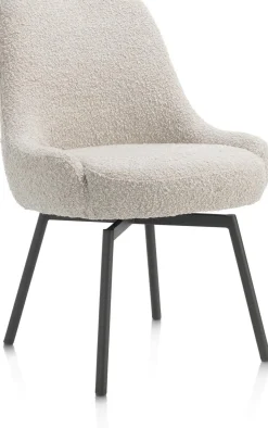 Kuipstoelen-Henders en Hazel Rocco Eetkamerstoel Creme