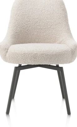 Kuipstoelen-Henders en Hazel Rocco Eetkamerstoel Creme