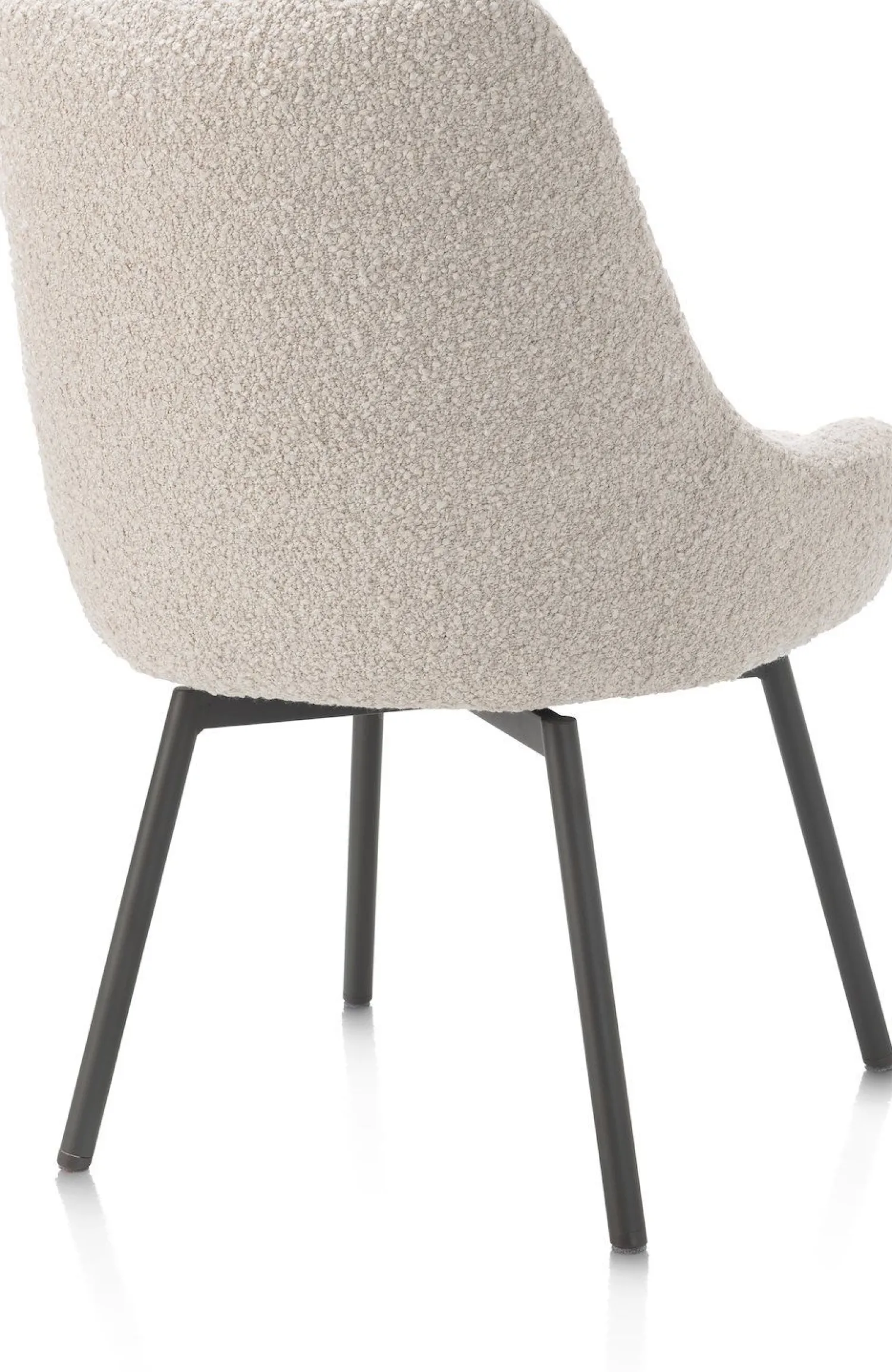 Kuipstoelen-Henders en Hazel Rocco Eetkamerstoel Creme