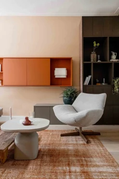 Draaifauteuils-Eijerkamp Collectie Rocco Fauteuil Clay