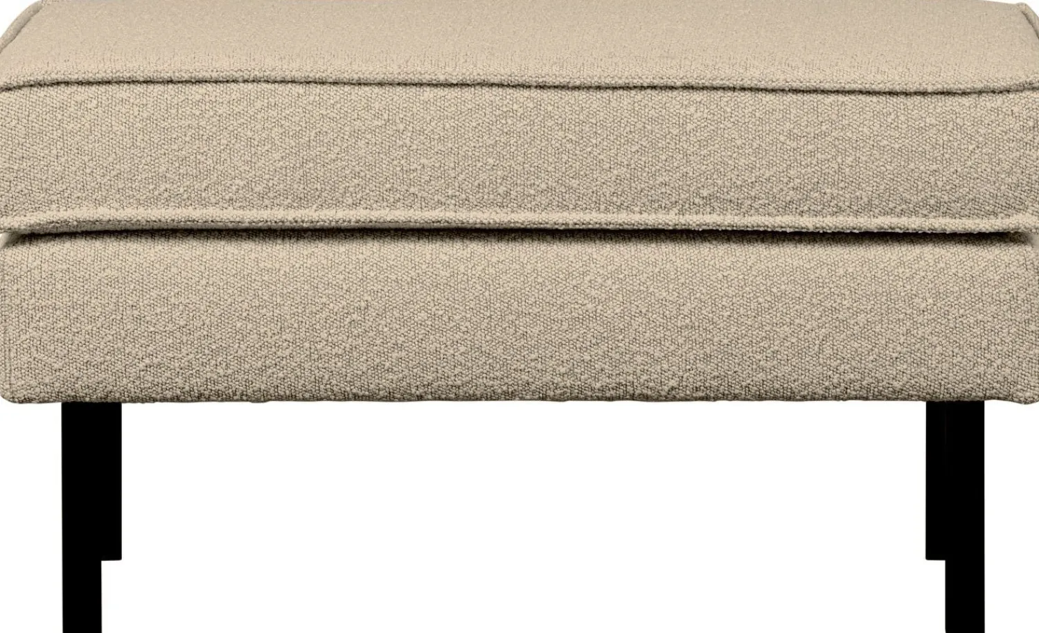 Hockers|Poefs-WOOOD Rodeo Bouclé Hocker Beige