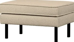 Hockers|Poefs-WOOOD Rodeo Bouclé Hocker Beige