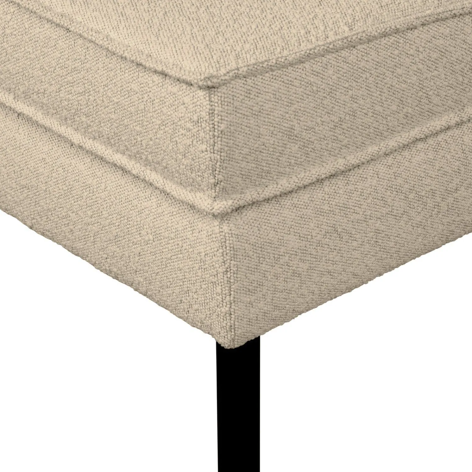 Hockers|Poefs-WOOOD Rodeo Bouclé Hocker Beige