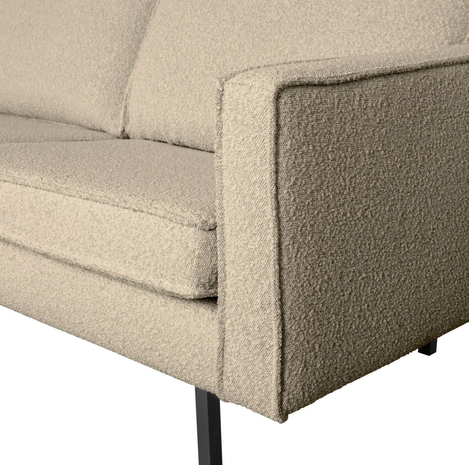Zitbanken-WOOOD Rodeo Bouclé 3-Zitsbank Beige