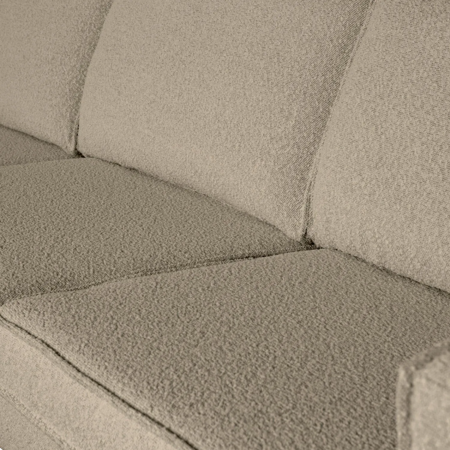 Zitbanken-WOOOD Rodeo Bouclé 3-Zitsbank Beige