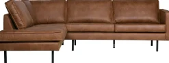 Hoekbanken-WOOOD Rodeo Links Hoekbank cognac