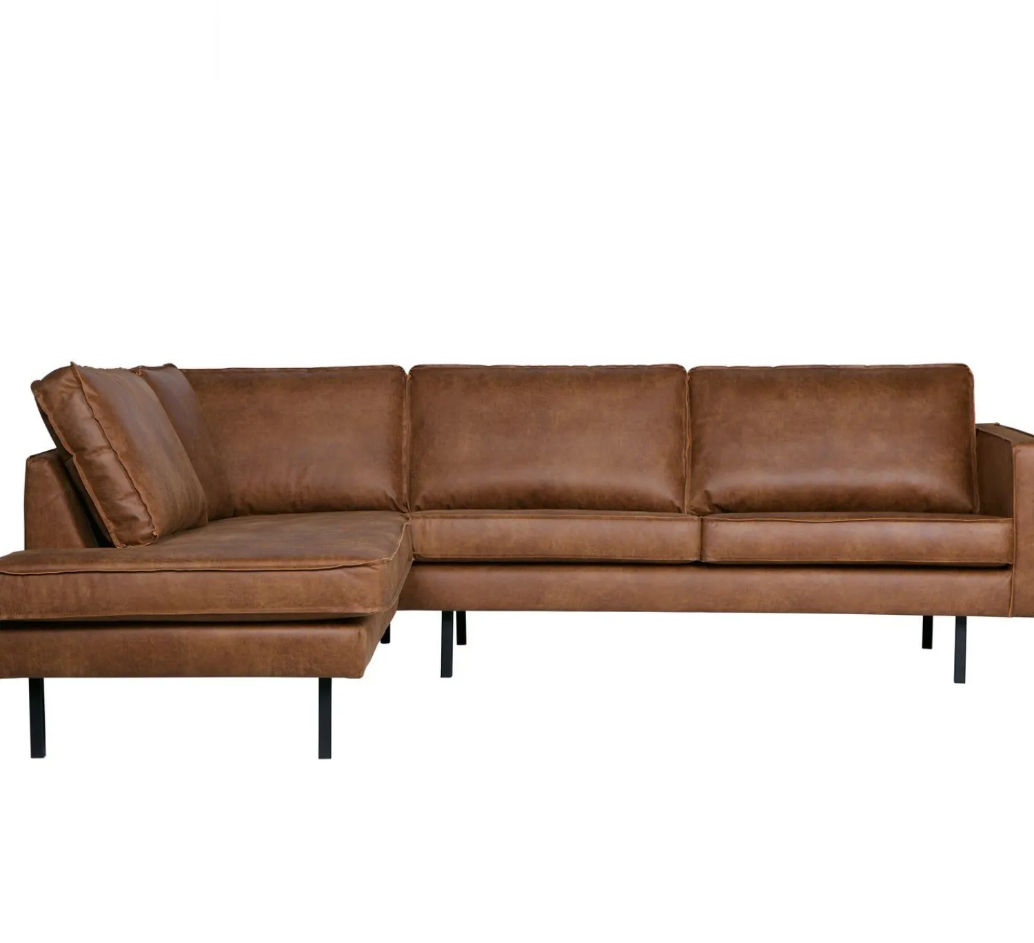 Hoekbanken-WOOOD Rodeo Links Hoekbank cognac