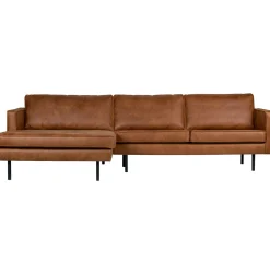 Hoekbanken-WOOOD Rodeo Links Loungebank Cognac