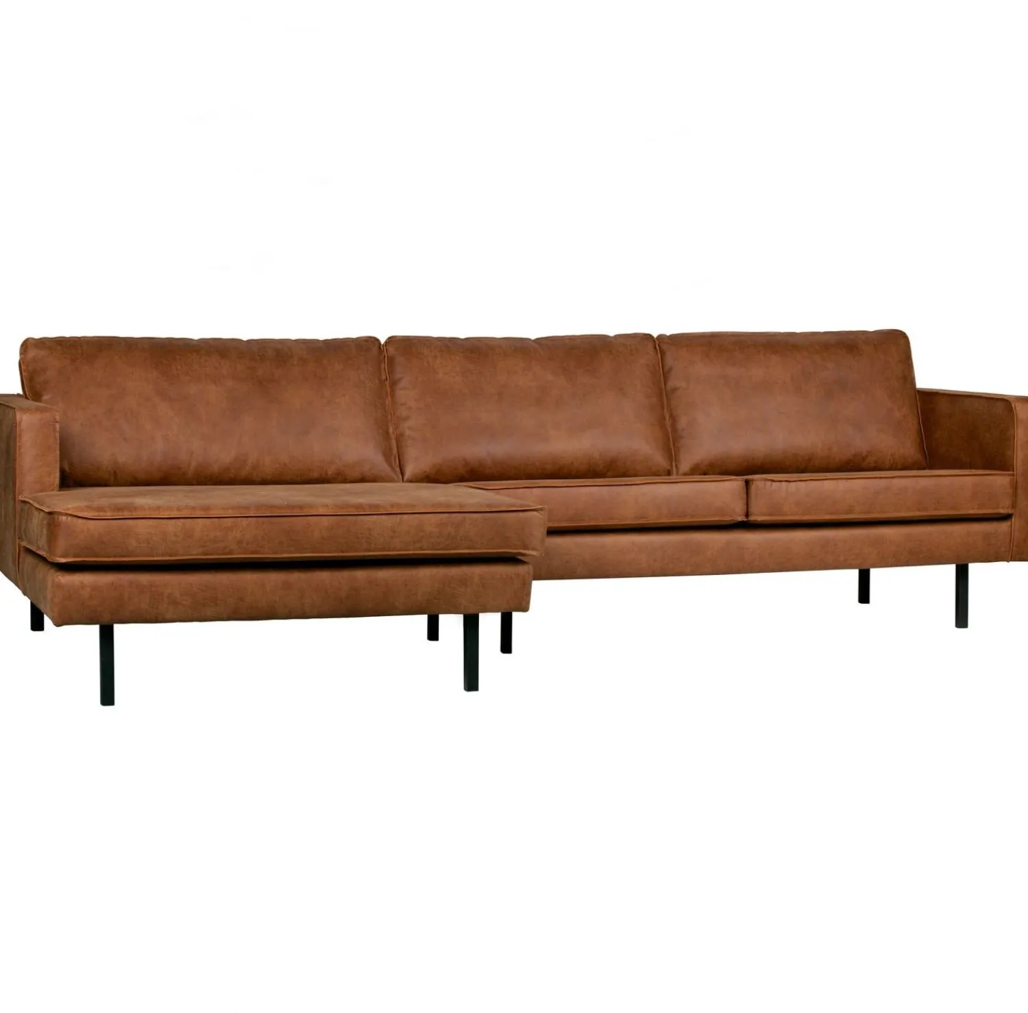 Hoekbanken-WOOOD Rodeo Links Loungebank Cognac