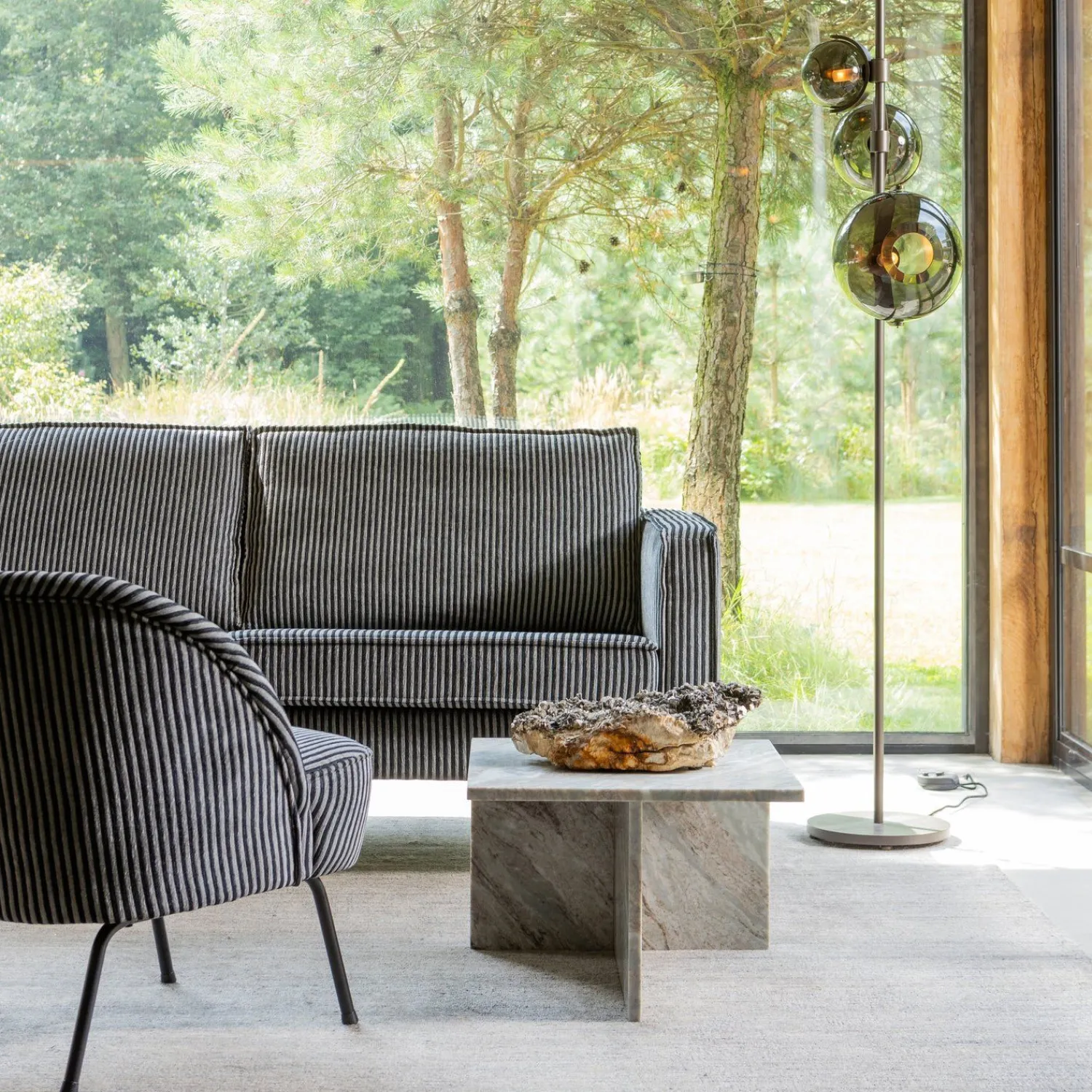 Zitbanken-WOOOD Rodeo 3-Zitsbank Black, Grey