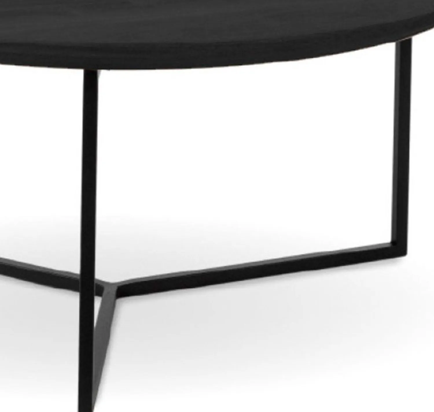 Houten Salontafels|Ronde Salontafels-Eijerkamp Collectie Roef Salontafel Zwart