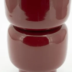 Vazen & Potten-By Boo Rollo Vaas Burgundy