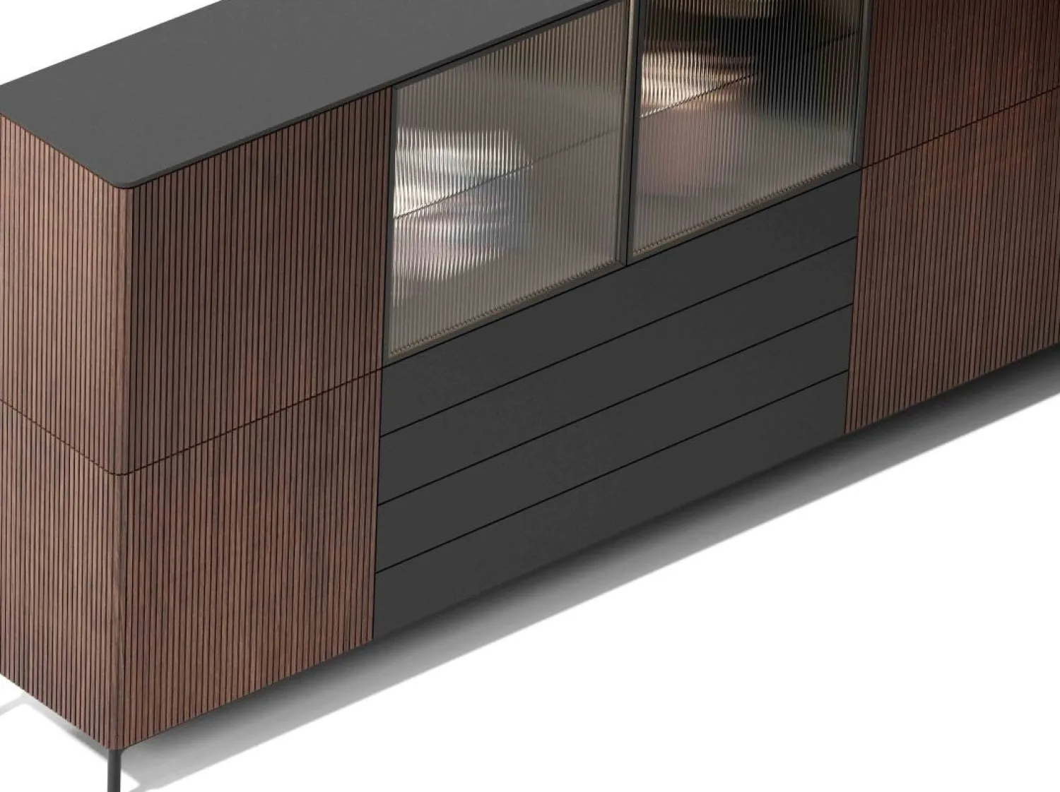 Dressoirs-Saunaco Ron Dressoir Kastanje