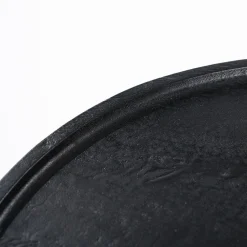 Houten Salontafels|Ronde Salontafels-Eleonora Ron M Salontafel Zwart