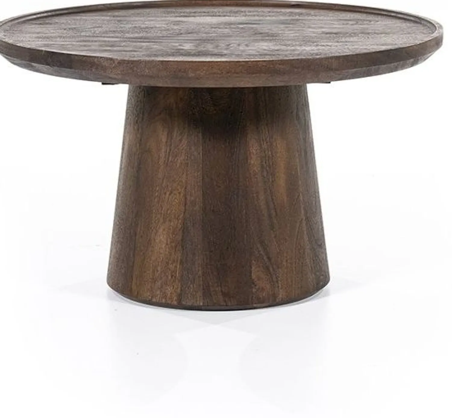 Houten Salontafels|Ronde Salontafels-Eleonora Ron S Salontafel Bruin