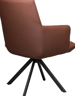 Design Stoelen|Eetkamerstoelen Met Armleuning-Bert Plantagie Rosie Eetkamerstoel Cognac