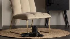 Vloerkleden|Ronde Vloerkleden-WOOOD Ross Vloerkleed Naturel