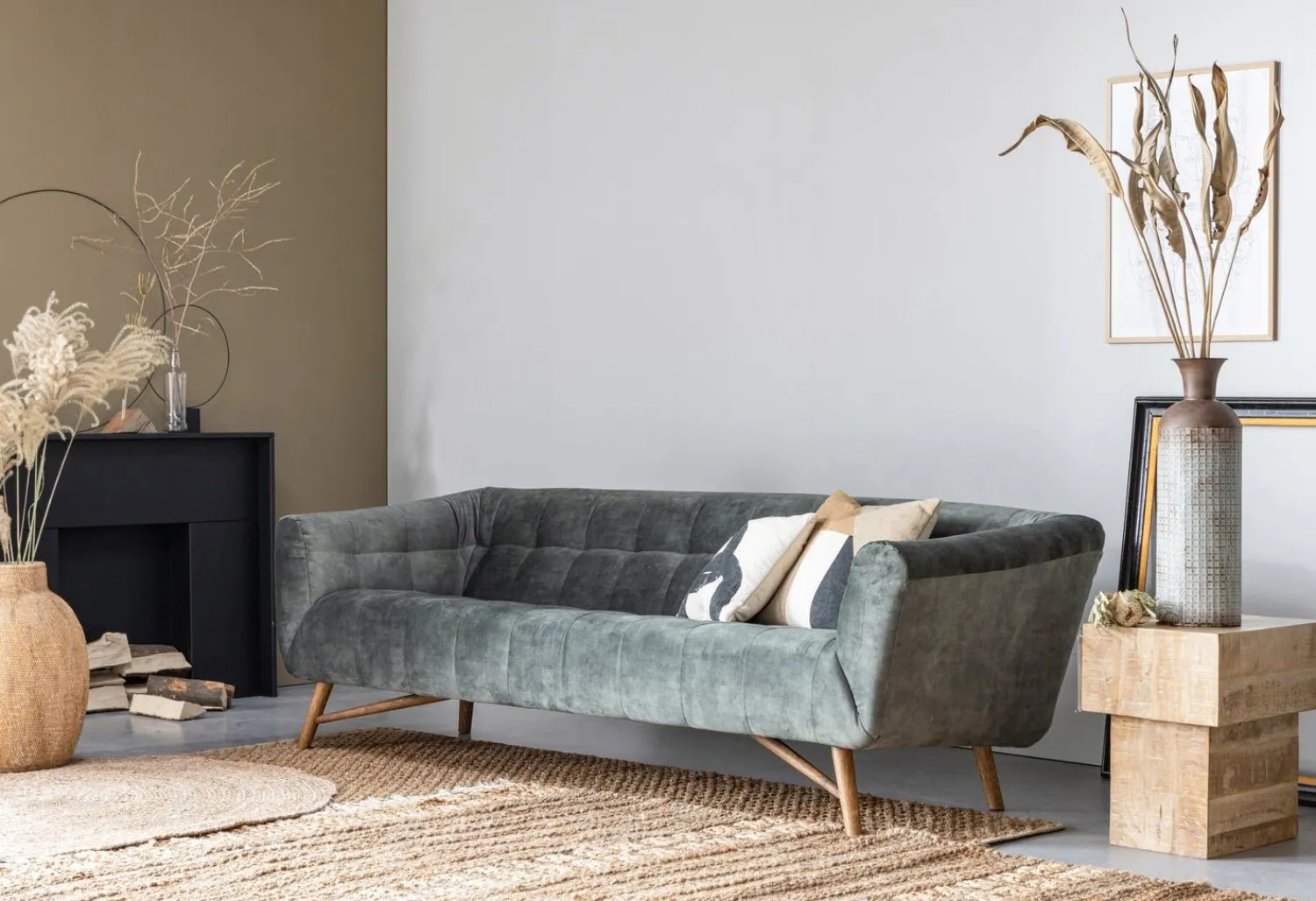 Vloerkleden|Ronde Vloerkleden-WOOOD Ross Vloerkleed Naturel