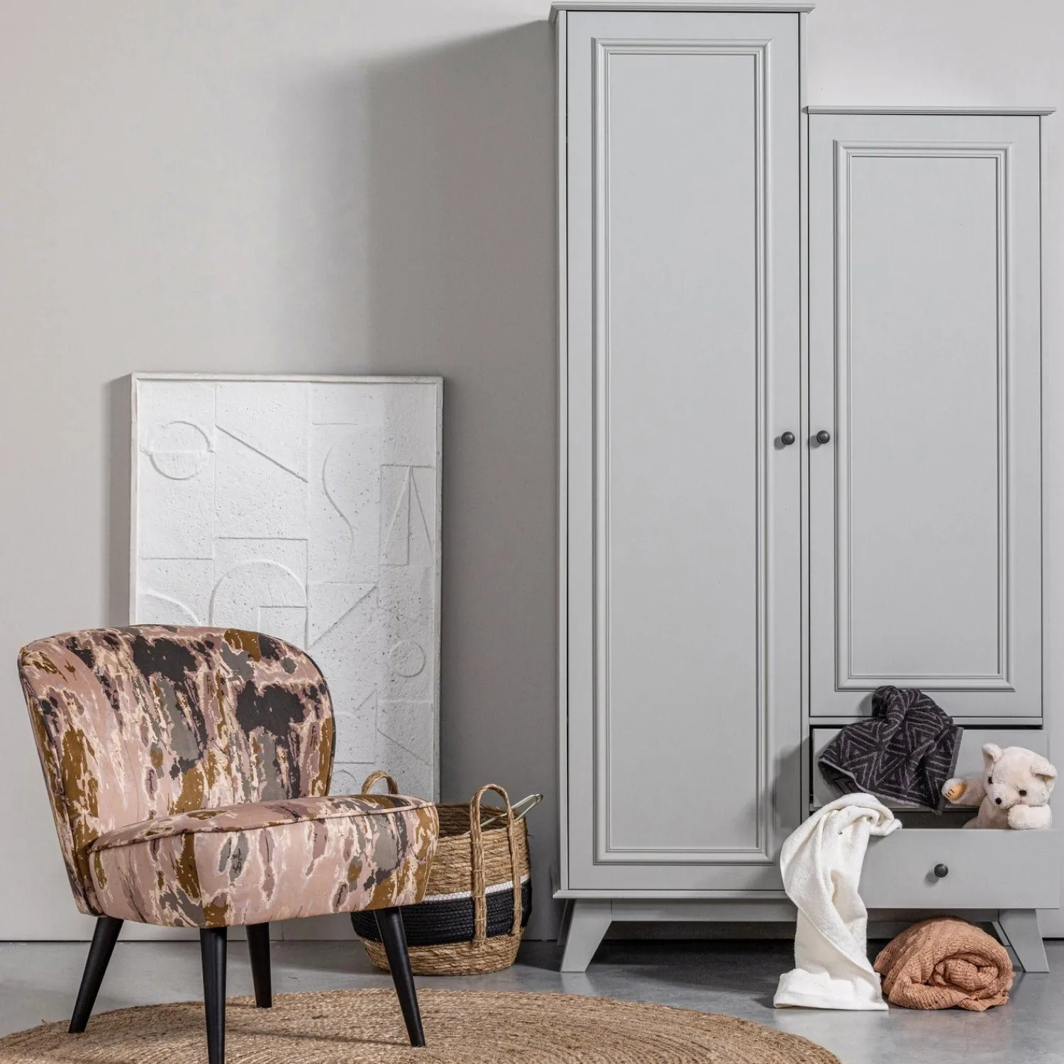 Vloerkleden|Ronde Vloerkleden-WOOOD Ross Vloerkleed Naturel