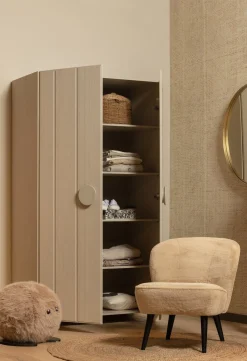 Vloerkleden|Ronde Vloerkleden-WOOOD Ross Vloerkleed Naturel