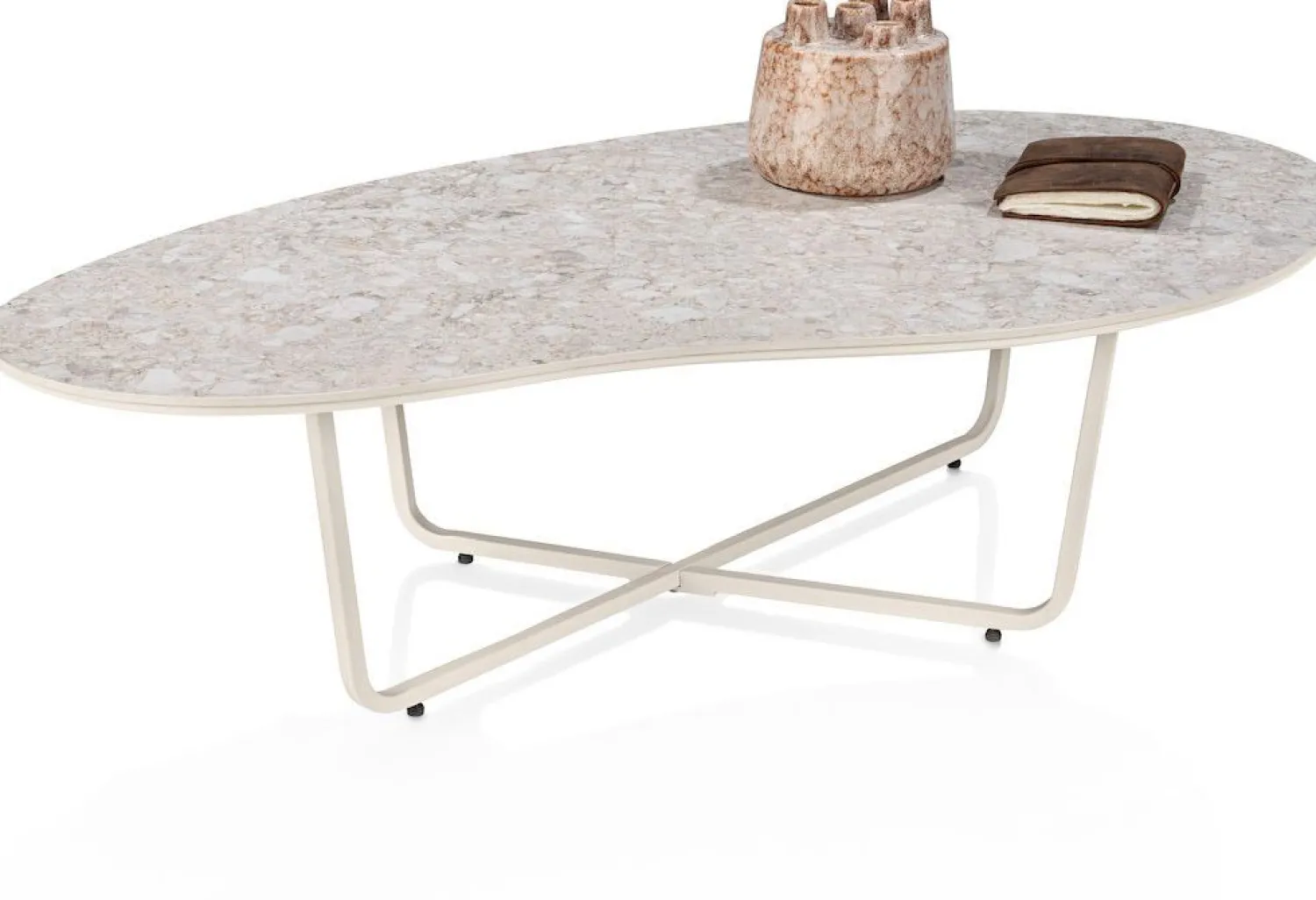 Organische Salontafels-XOOON Rota Salontafel Terrazzo
