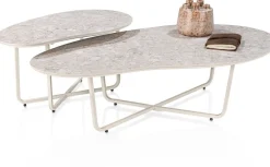 Organische Salontafels-XOOON Rota Salontafel Terrazzo