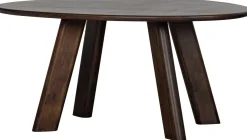 Houten Eettafels|Organische Eettafels-WOOOD Roundly Eettafel Walnut