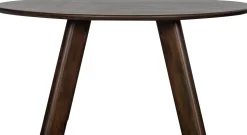 Houten Eettafels|Organische Eettafels-WOOOD Roundly Eettafel Walnut