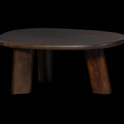 Organische Salontafels|Houten Salontafels-WOOOD Roundly Salontafel Walnut