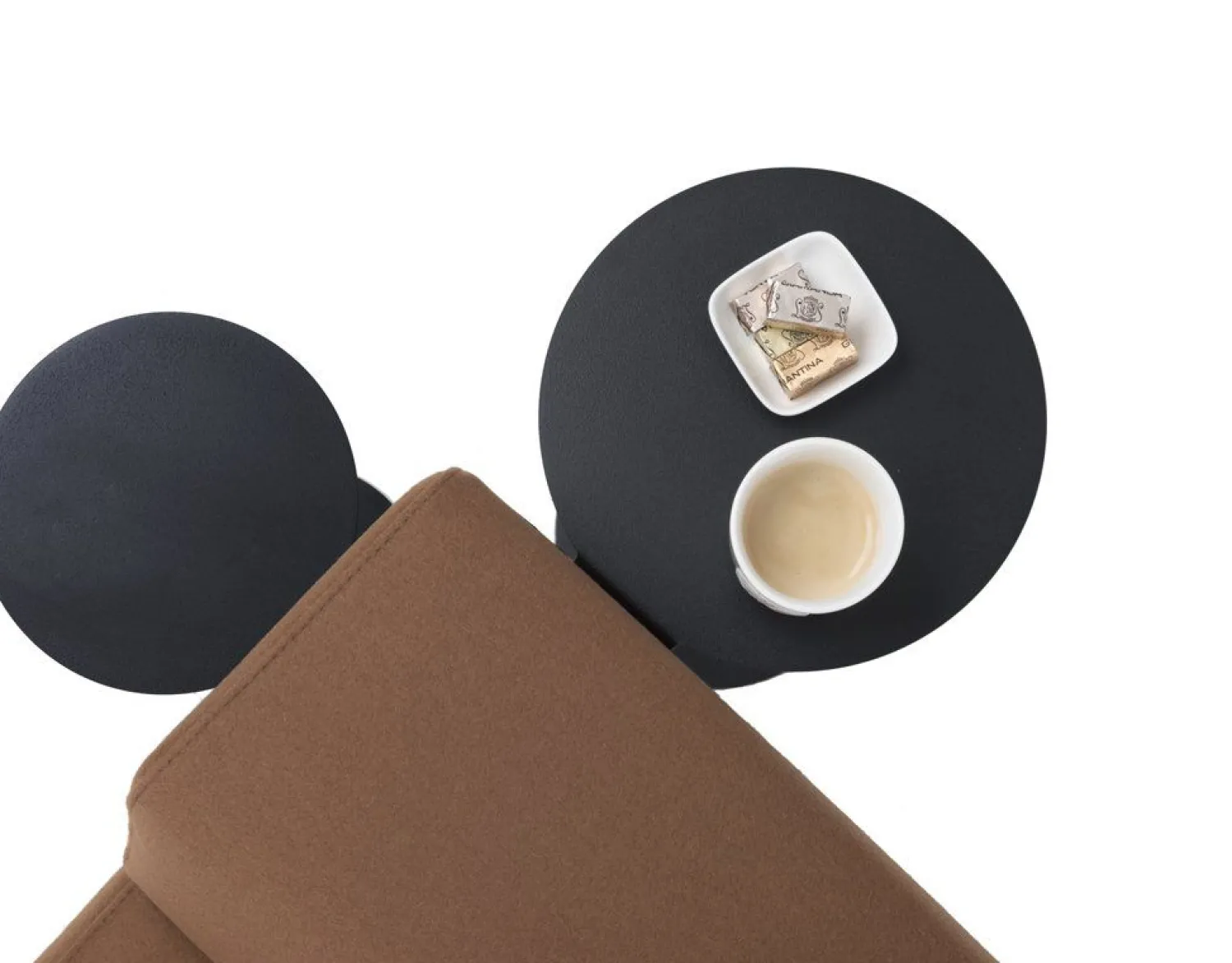 Ronde Bijzettafels-Havee Roundy Bijzettafel Zwart