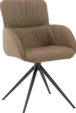 Eetkamerstoelen Met Armleuning-Bert Plantagie Ruby Eetkamerstoel Groen