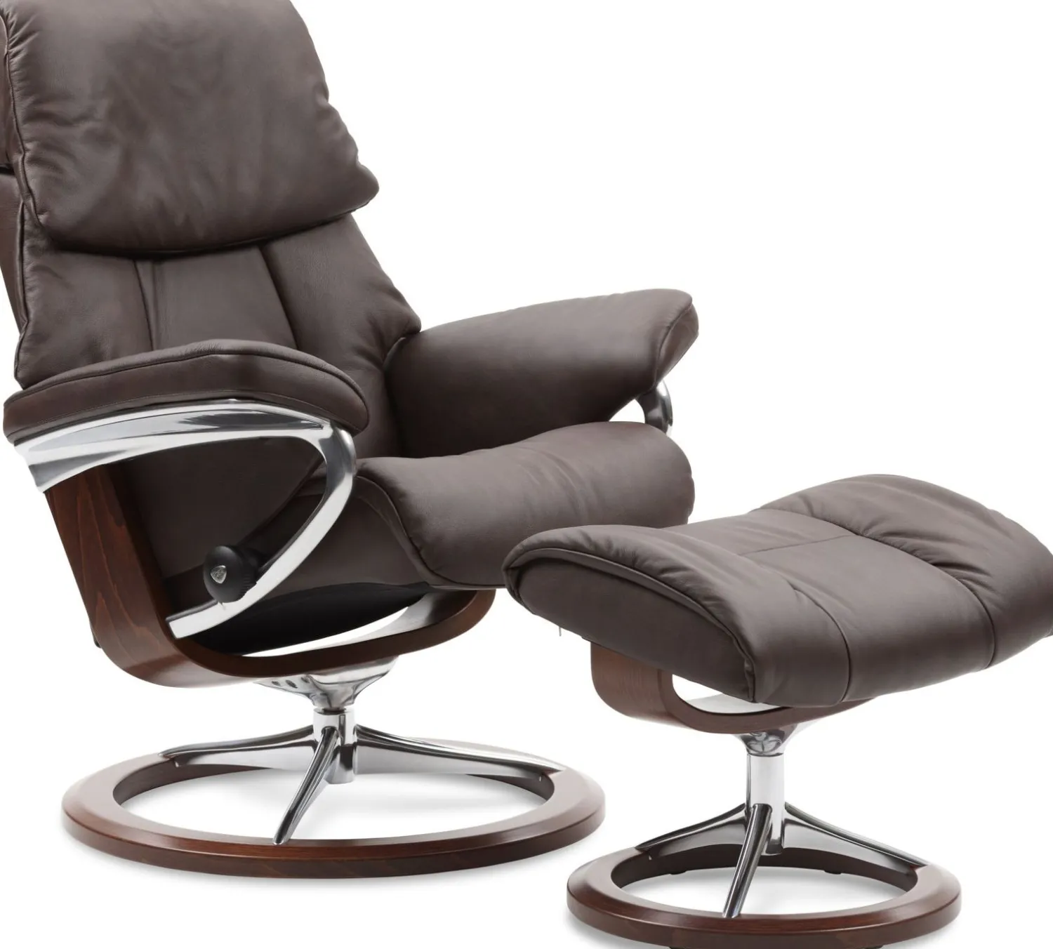 Relaxfauteuils-Stressless Ruby Relaxfauteuil + Hocker Jade Caramel