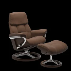 Relaxfauteuils-Stressless Ruby Relaxfauteuil + Hocker Jade Caramel