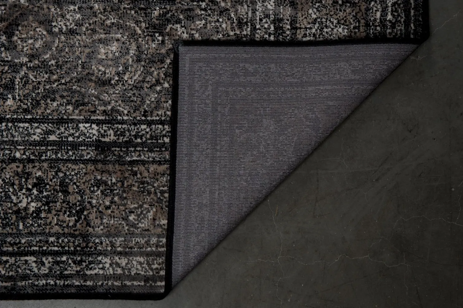 Vloerkleden-Dutchbone Rugged Vloerkleed DARK