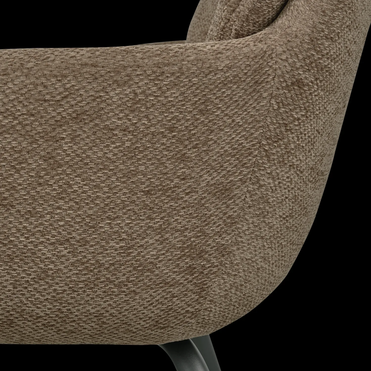 Eetkamerstoelen Met Armleuning-WOOOD Runa Eetkamerstoel Dark Sand