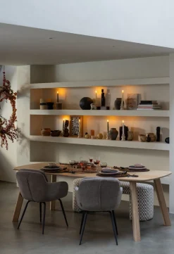Eetkamerstoelen Met Armleuning-WOOOD Runa Eetkamerstoel Dark Sand