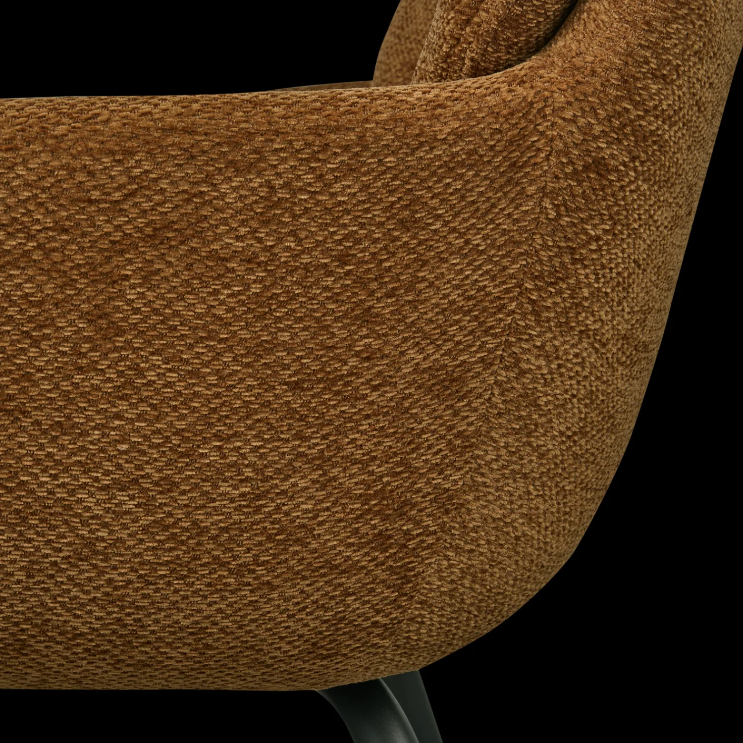 Eetkamerstoelen Met Armleuning-WOOOD Runa Eetkamerstoel Caramel Brown, Yellow