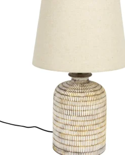 Tafellampen|Tafellampen-Dutchbone Russel Tafellamp Beige