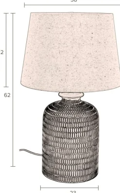 Tafellampen|Tafellampen-Dutchbone Russel Tafellamp Beige