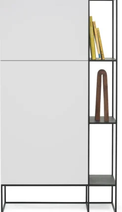 Opbergkasten|Opbergkasten-Interstar S-315 Opbergkast Vergrijsd Bruin, Zwart