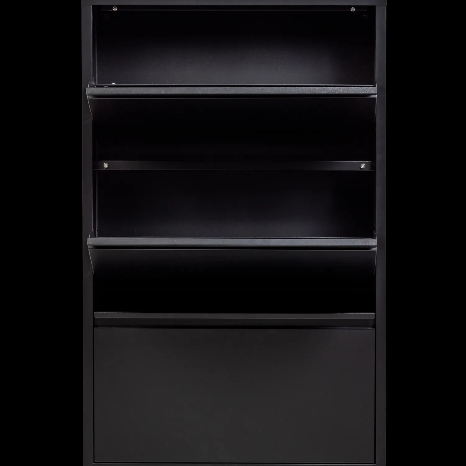 Opbergkasten|Opbergkasten-WOOOD Sabine Schoenenkast Black