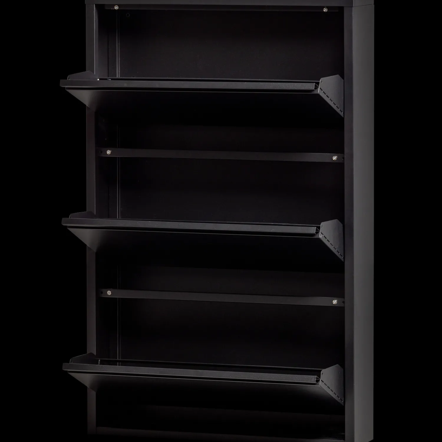 Opbergkasten|Opbergkasten-WOOOD Sabine Schoenenkast Black