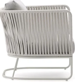 Tuinstoelen-Kave Home Saconca Outdoor Fauteuil Grijs