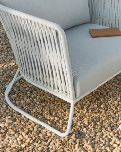 Tuinstoelen-Kave Home Saconca Outdoor Fauteuil Grijs