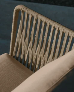 Tuinstoelen-Kave Home Saconca Outdoor Fauteuil Groen