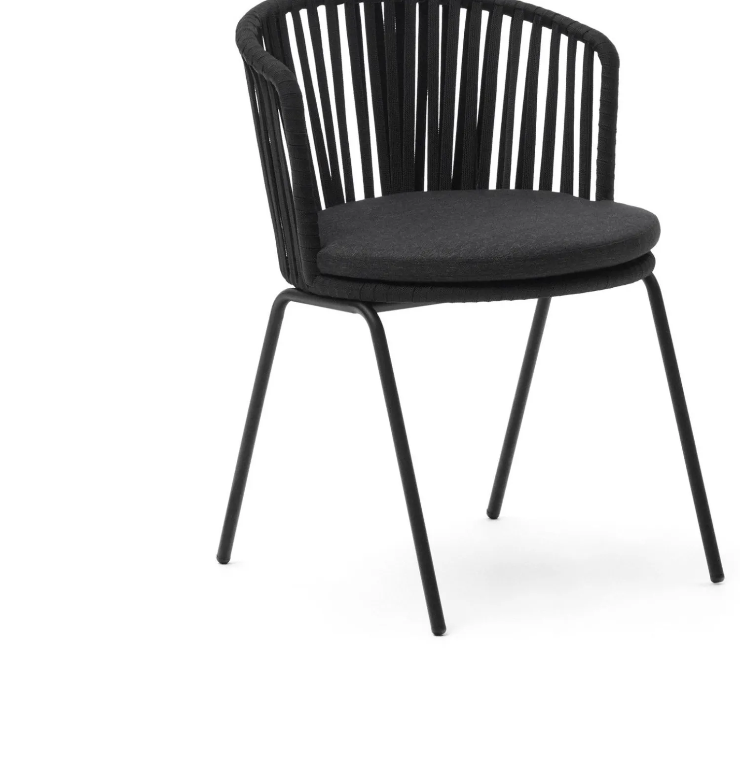 Tuinstoelen-Kave Home Saconca Tuinstoel Zwart